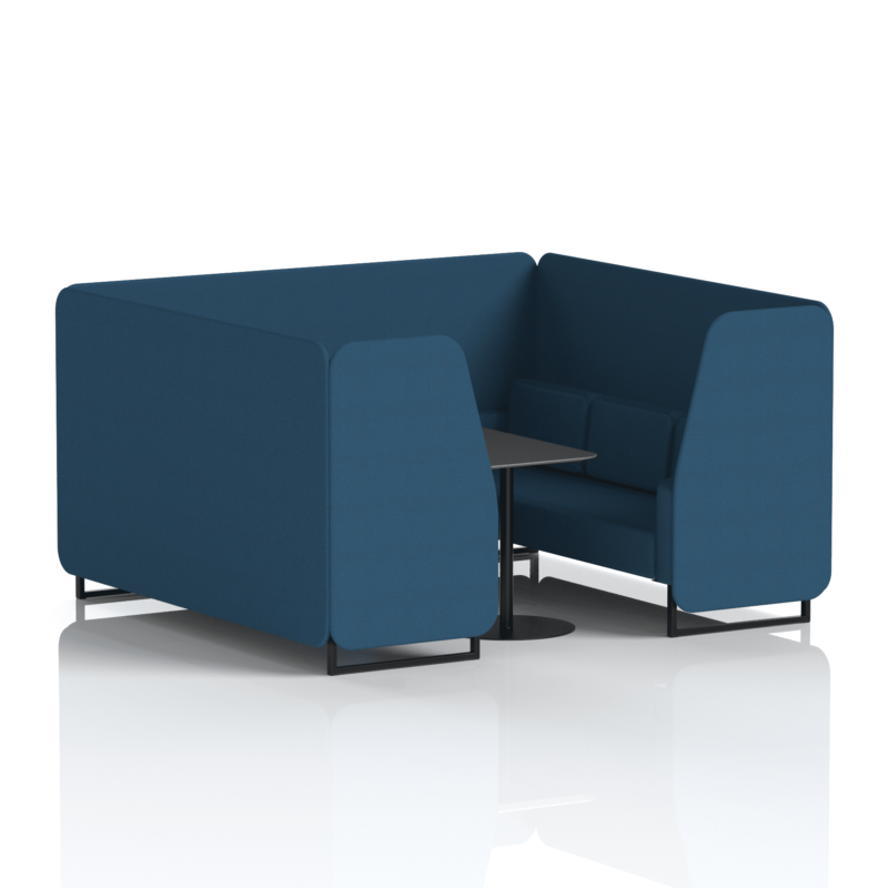 Brixworth Booth With Black Legs And Black Table In Single Tone - Image 89