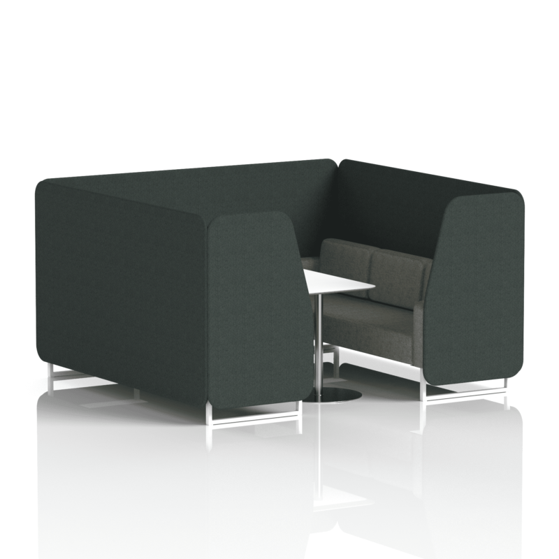 Brixworth Booth With White Legs And White Table In Two Tone - Image 62