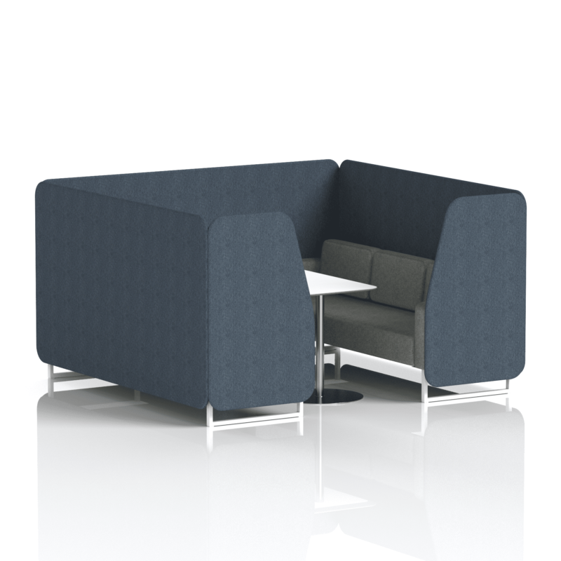 Brixworth Booth With White Legs And White Table In Two Tone - Image 63