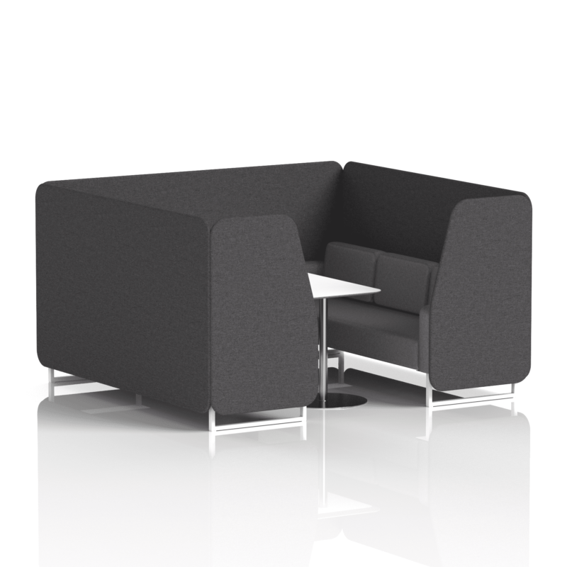 Brixworth Booth With White Legs And White Table In Two Tone - Image 67
