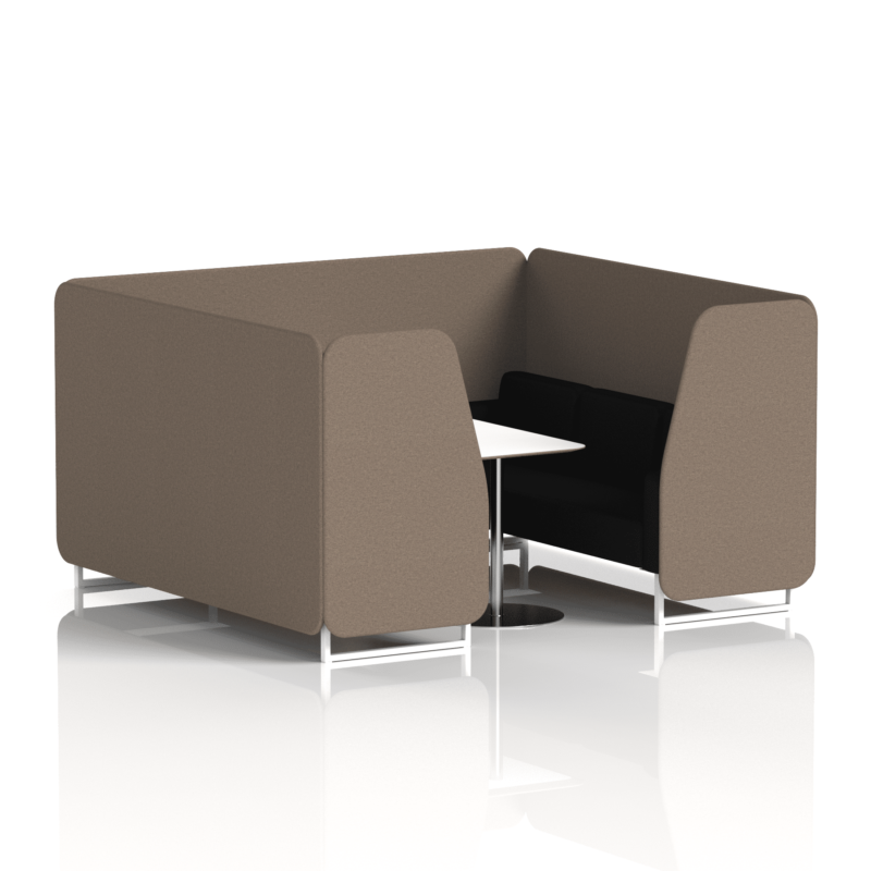 Brixworth Booth With White Legs And White Table In Two Tone - Image 72