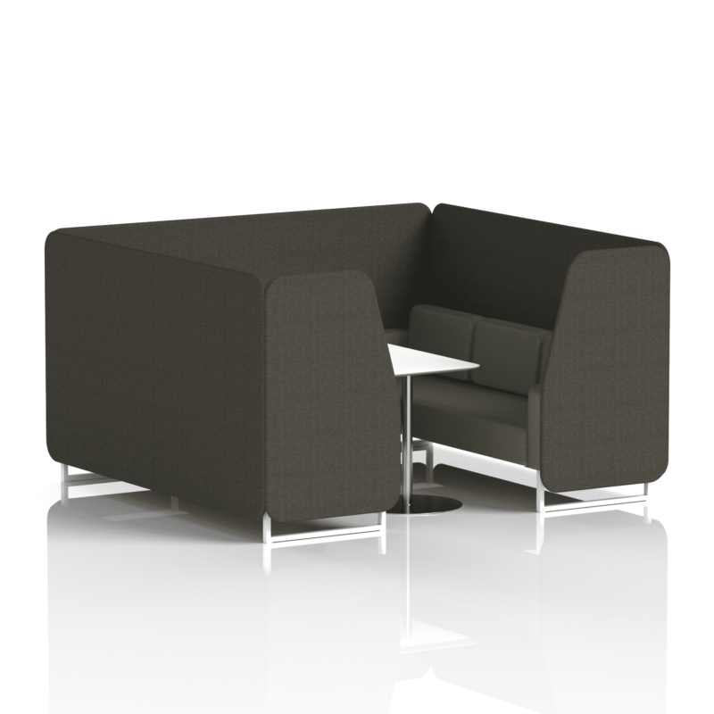 Brixworth Booth With White Legs And White Table In Two Tone - Image 76
