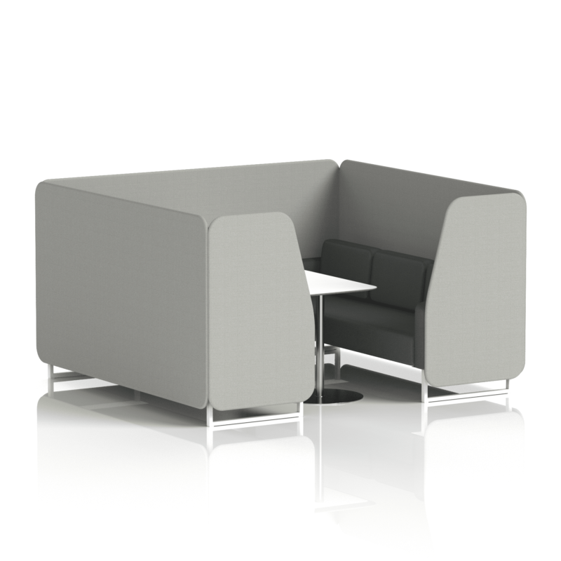 Brixworth Booth With White Legs And White Table In Two Tone - Image 88