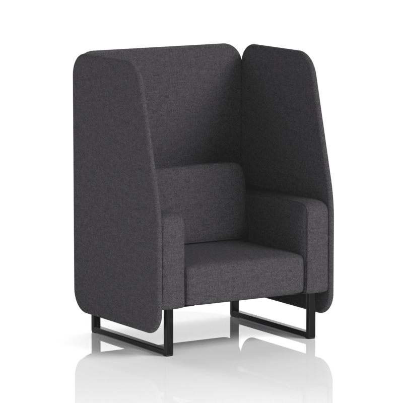 Brixworth Open Booth With Black Legs in Single Tone - Image 8