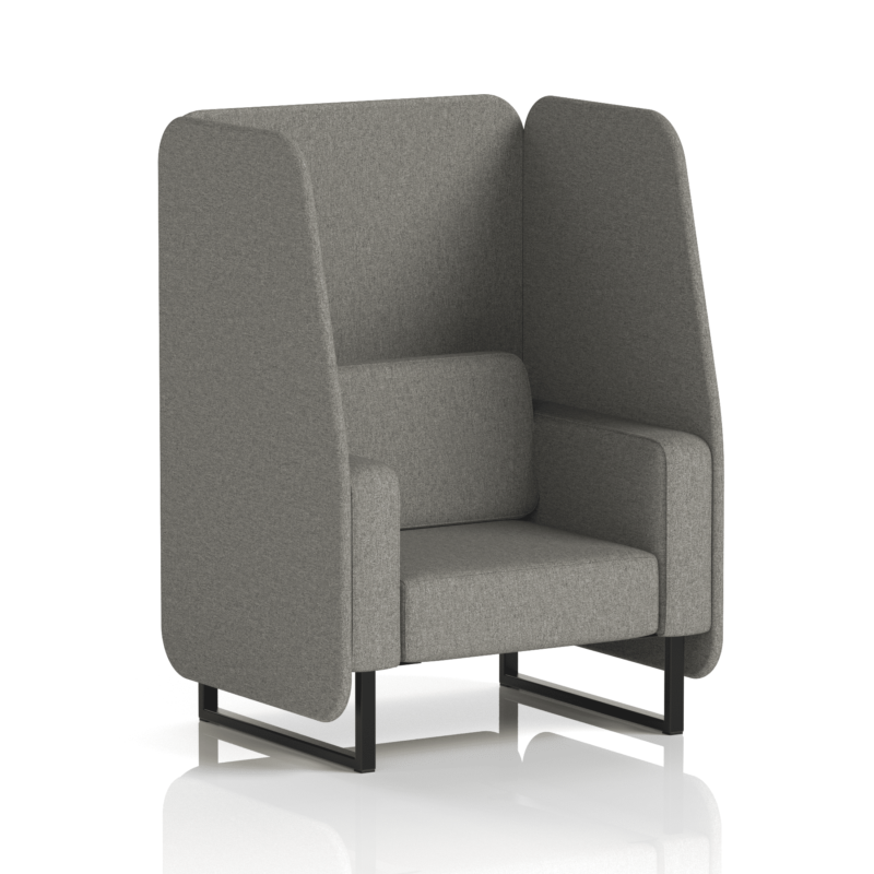 Brixworth Open Booth With Black Legs in Single Tone - Image 11
