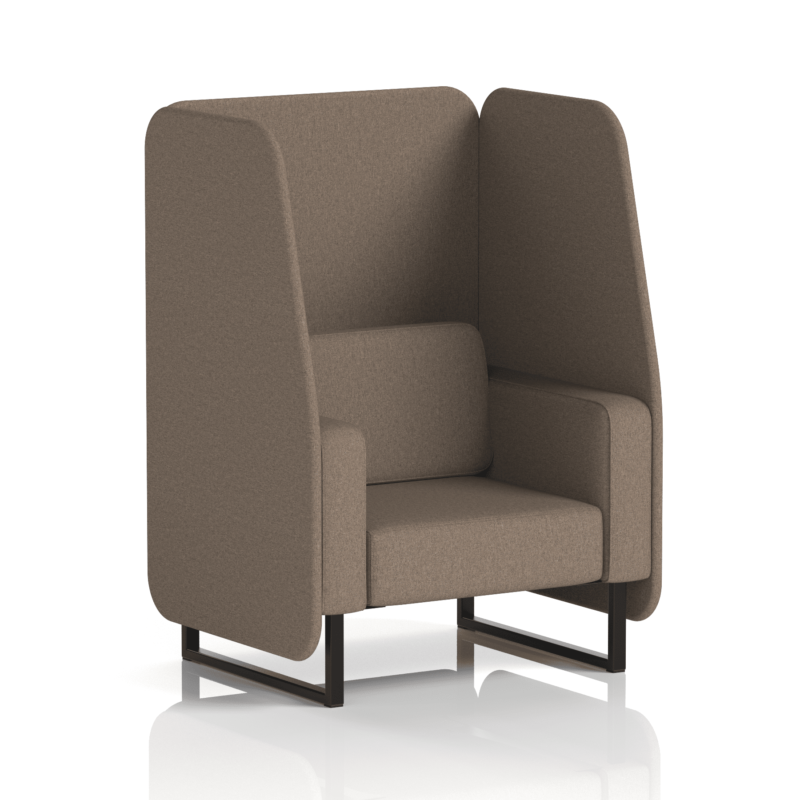 Brixworth Open Booth With Black Legs in Single Tone - Image 13