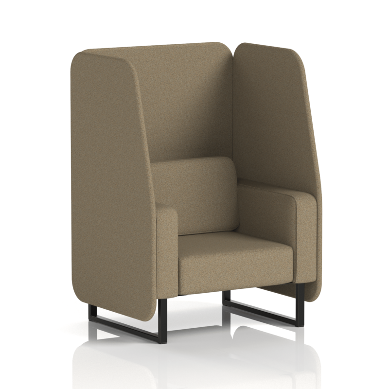 Brixworth Open Booth With Black Legs in Single Tone - Image 14