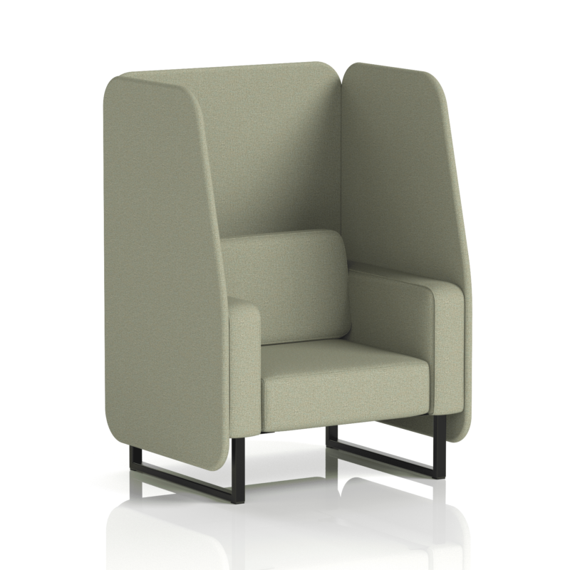 Brixworth Open Booth With Black Legs in Single Tone - Image 16