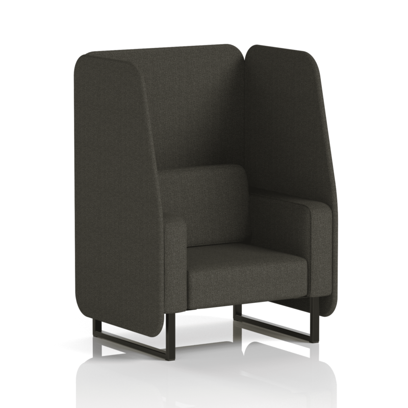 Brixworth Open Booth With Black Legs in Single Tone - Image 17