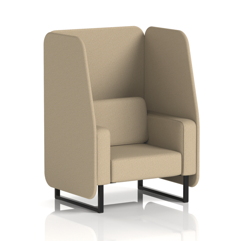 Brixworth Open Booth With Black Legs in Single Tone - Image 18