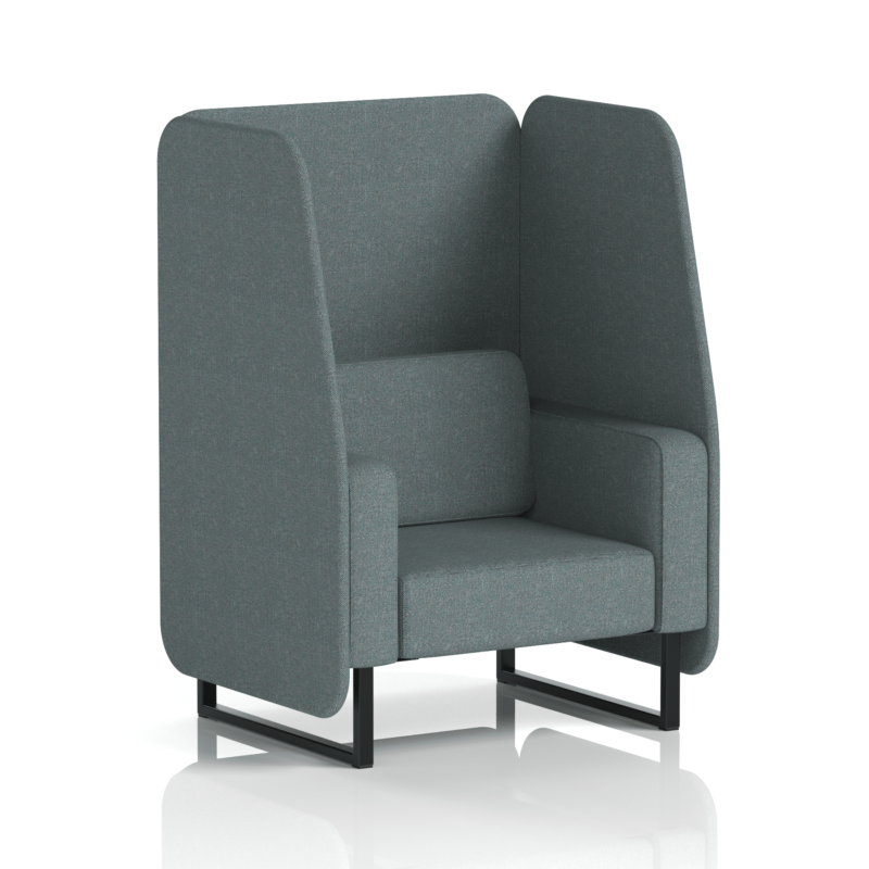 Brixworth Open Booth With Black Legs in Single Tone - Image 19
