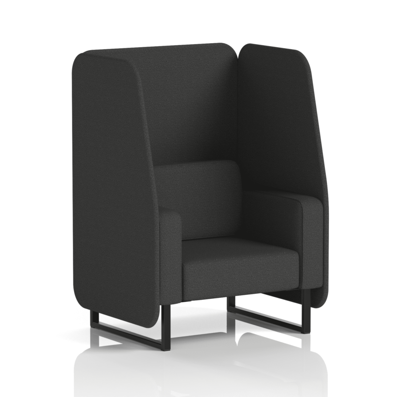 Brixworth Open Booth With Black Legs in Single Tone - Image 22