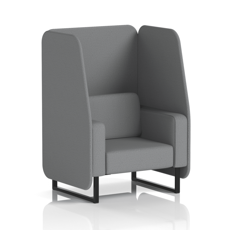 Brixworth Open Booth With Black Legs in Single Tone - Image 24