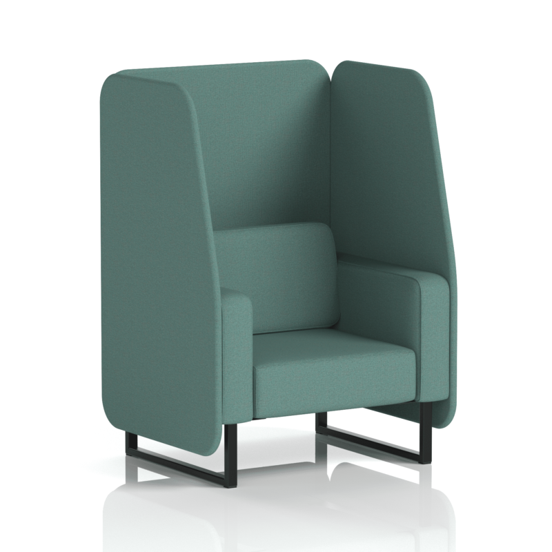 Brixworth Open Booth With Black Legs in Single Tone - Image 26