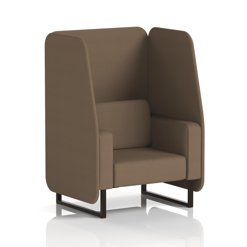 Brixworth Open Booth With Black Legs in Single Tone - Image 28