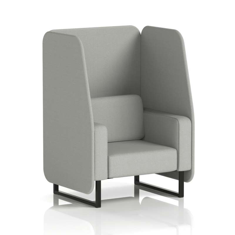 Brixworth Open Booth With Black Legs in Single Tone - Image 29