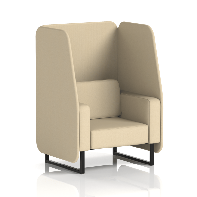 Brixworth Open Booth With Black Legs in Single Tone - Image 31