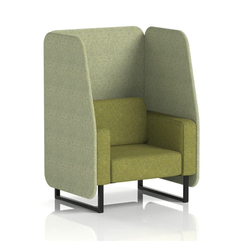 Brixworth Open Booth With Black Legs in Two Tone - Image 3