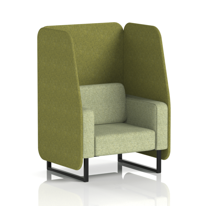 Brixworth Open Booth With Black Legs in Two Tone - Image 5