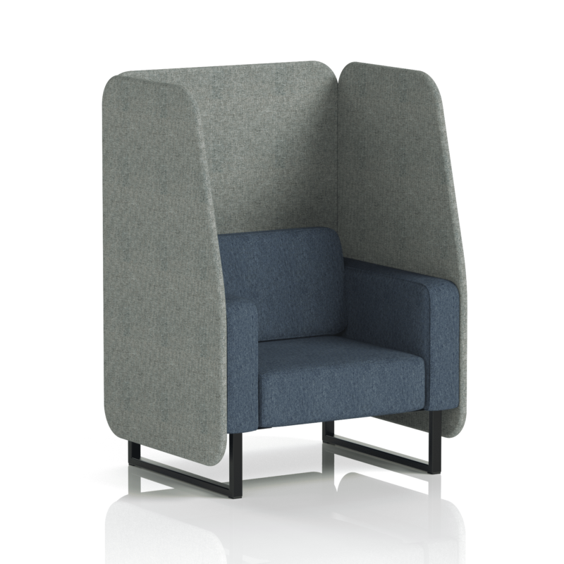 Brixworth Open Booth With Black Legs in Two Tone - Image 6