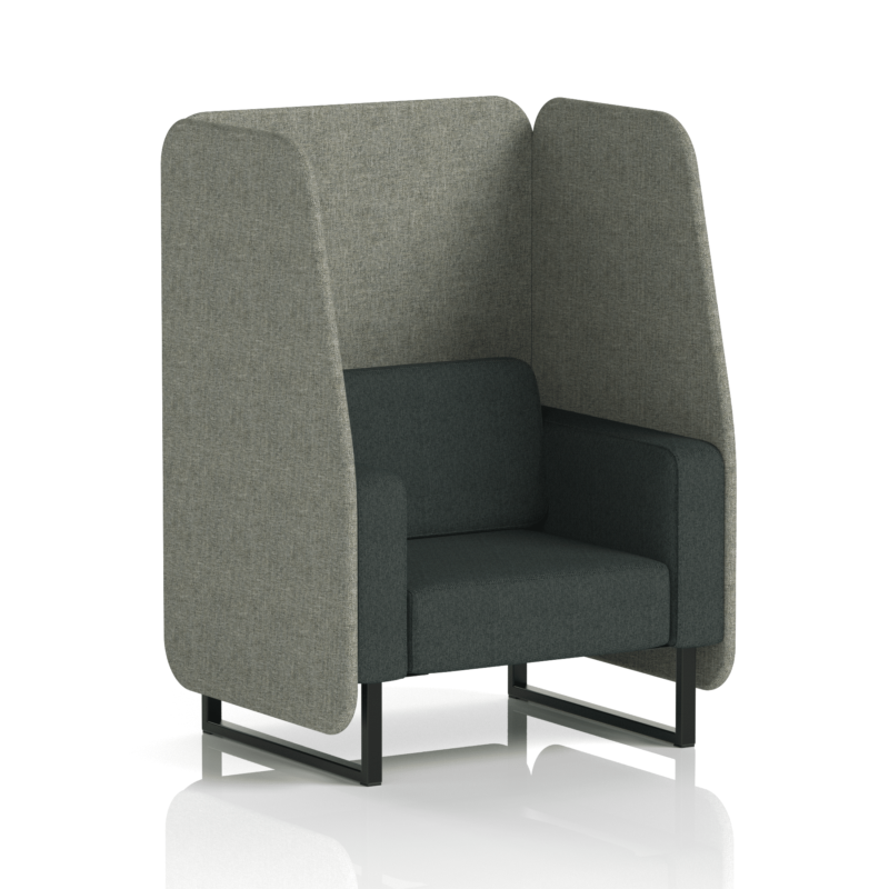Brixworth Open Booth With Black Legs in Two Tone - Image 7