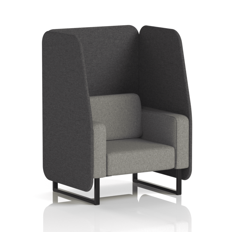 Brixworth Open Booth With Black Legs in Two Tone - Image 8