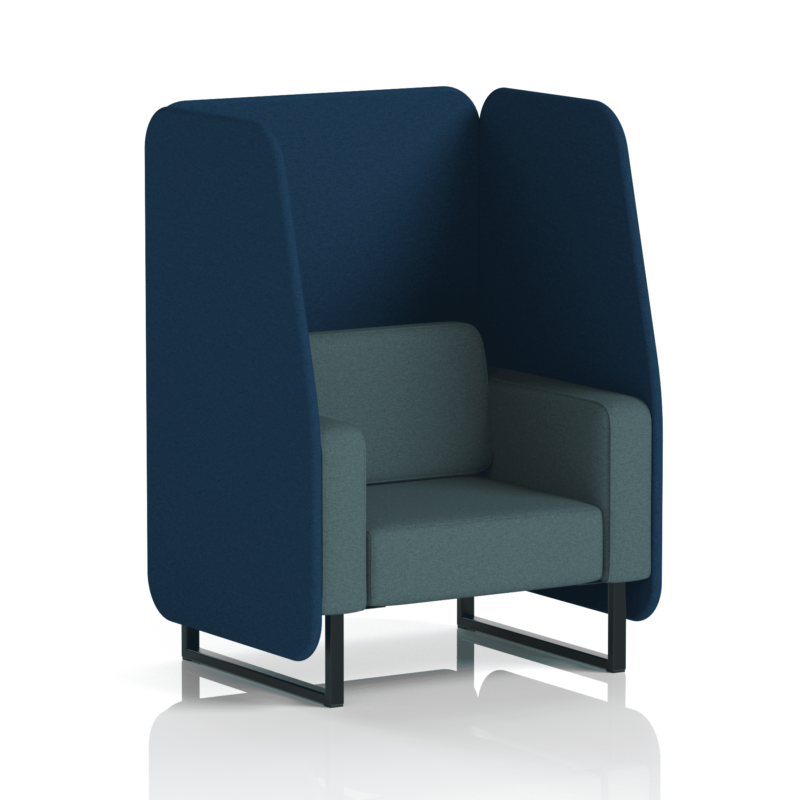 Brixworth Open Booth With Black Legs in Two Tone - Image 9