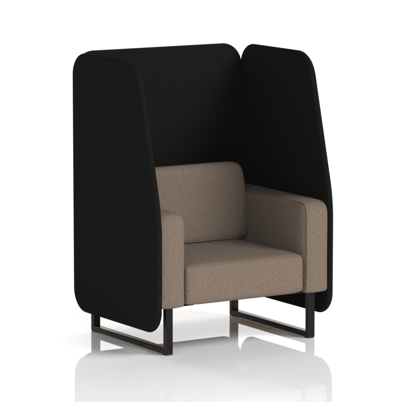 Brixworth Open Booth With Black Legs in Two Tone - Image 10