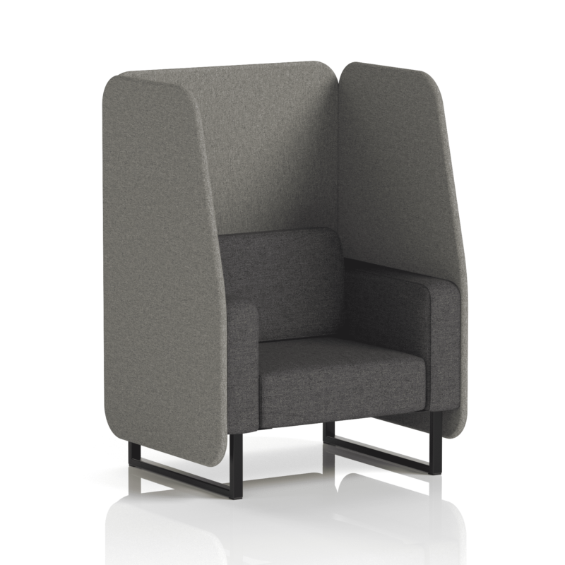 Brixworth Open Booth With Black Legs in Two Tone - Image 11