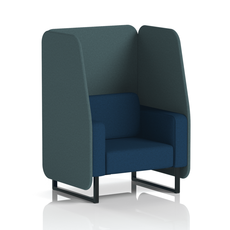 Brixworth Open Booth With Black Legs in Two Tone - Image 12