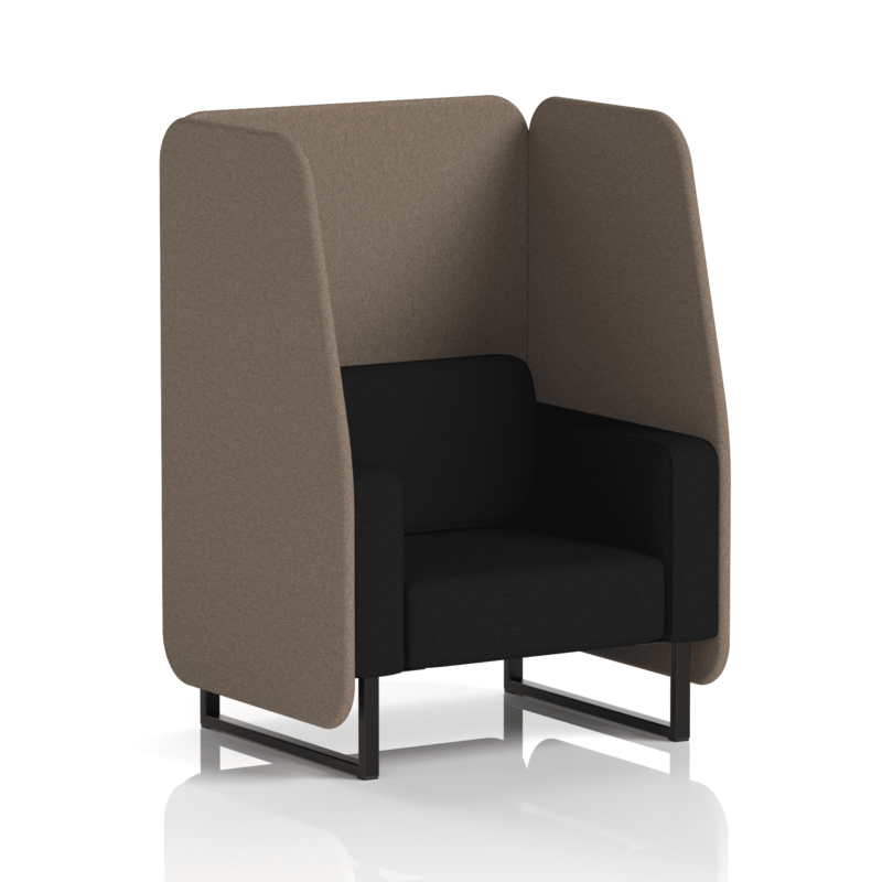 Brixworth Open Booth With Black Legs in Two Tone - Image 13