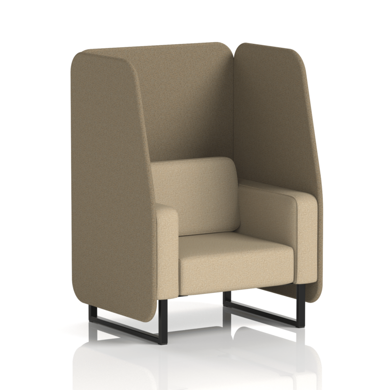 Brixworth Open Booth With Black Legs in Two Tone - Image 14