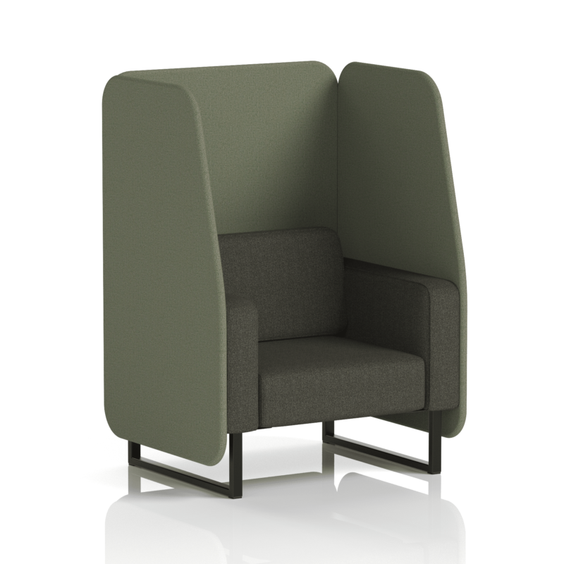 Brixworth Open Booth With Black Legs in Two Tone - Image 15