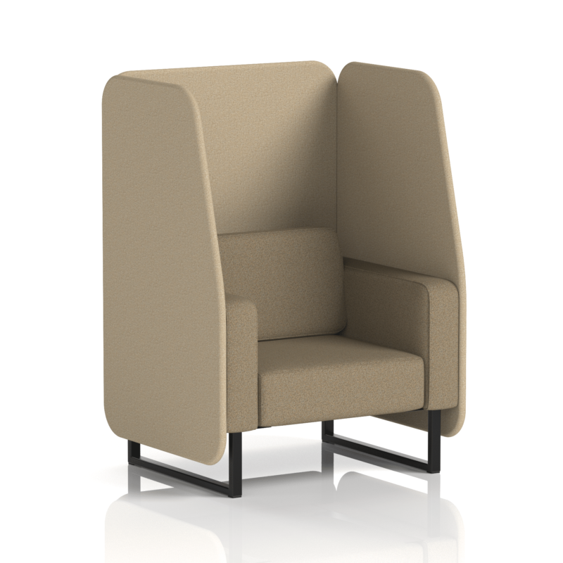 Brixworth Open Booth With Black Legs in Two Tone - Image 18