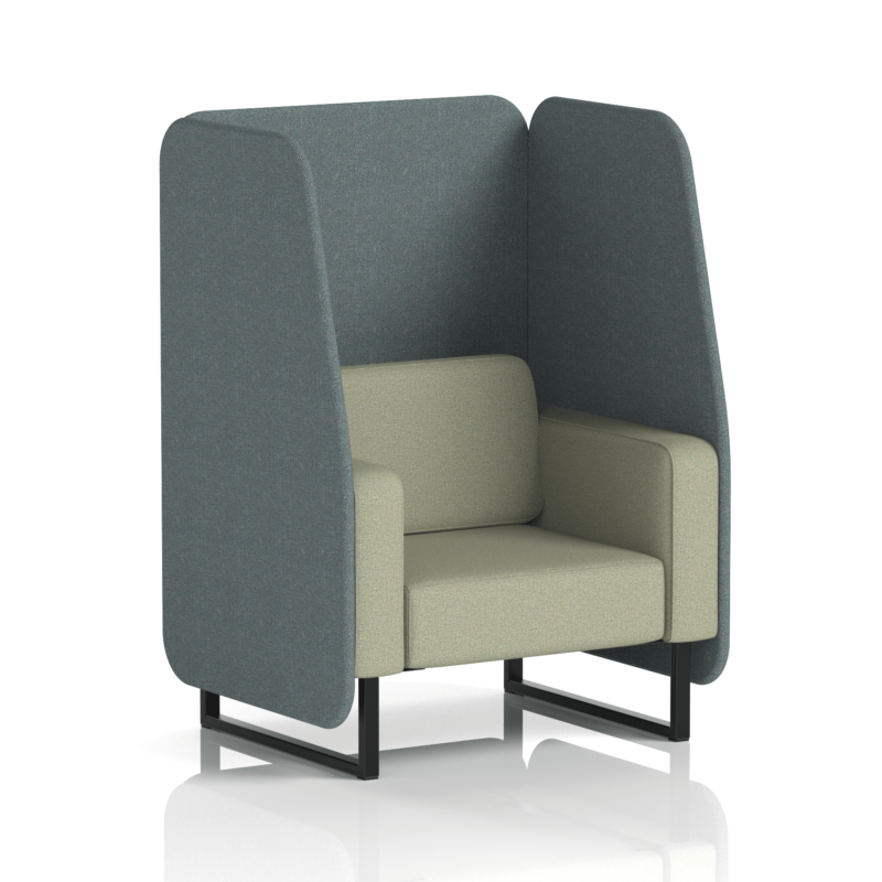 Brixworth Open Booth With Black Legs in Two Tone - Image 19
