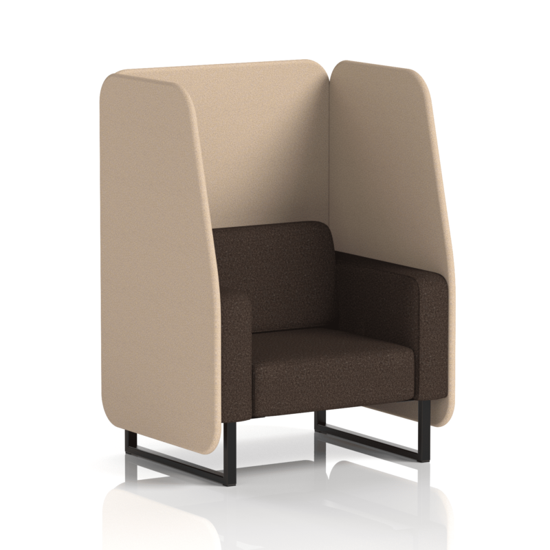 Brixworth Open Booth With Black Legs in Two Tone - Image 20