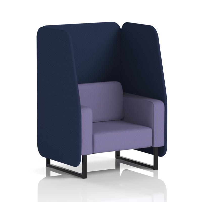 Brixworth Open Booth With Black Legs in Two Tone - Image 21