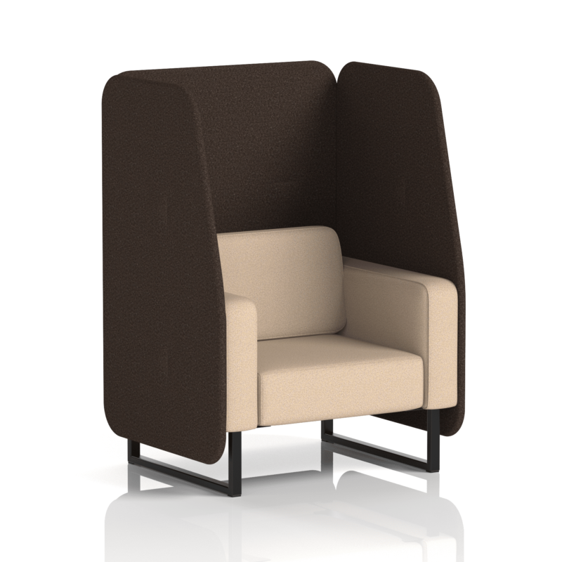 Brixworth Open Booth With Black Legs in Two Tone - Image 25