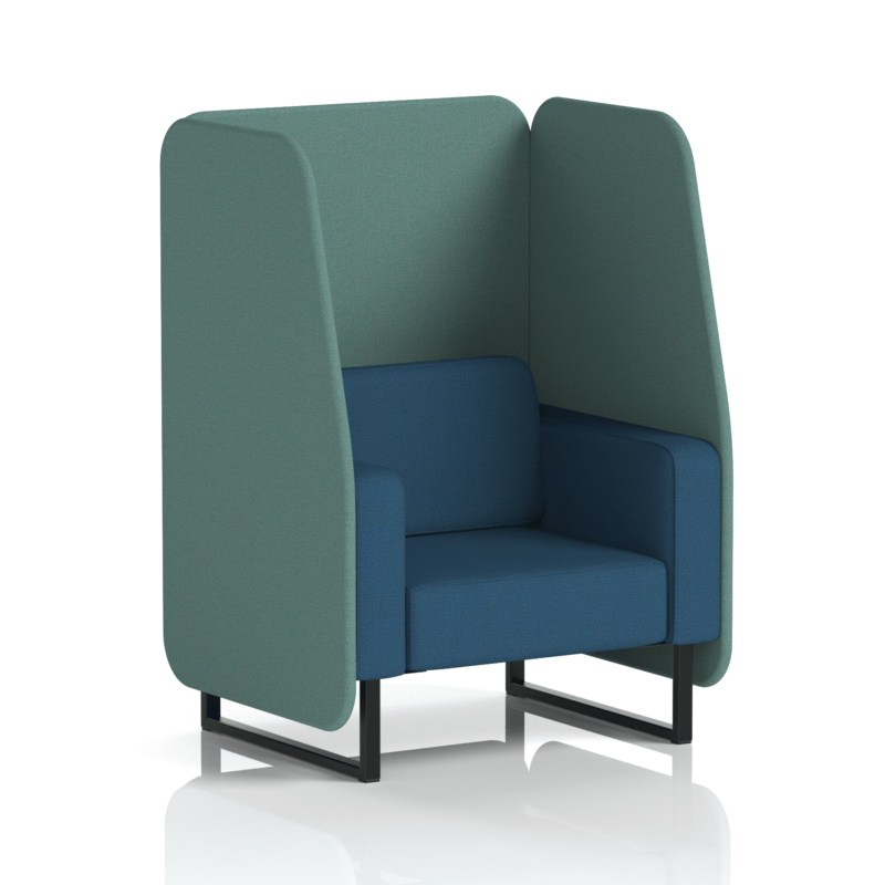 Brixworth Open Booth With Black Legs in Two Tone - Image 26