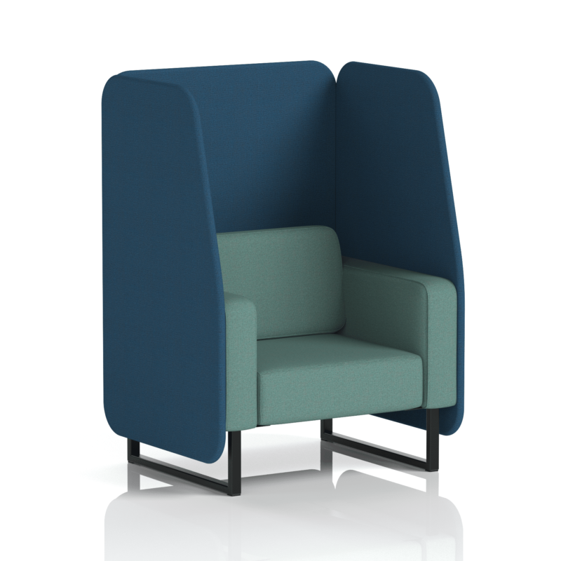 Brixworth Open Booth With Black Legs in Two Tone - Image 30