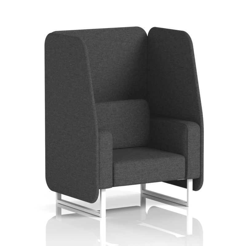 Brixworth Open Booth With White Legs in Single Tone - Image 8