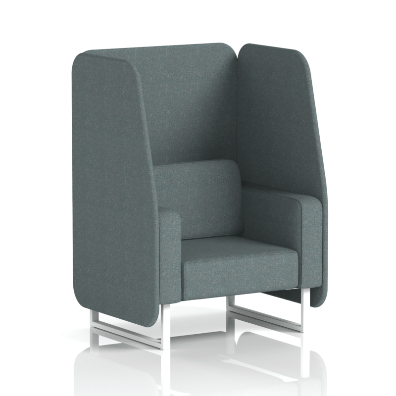 Brixworth Open Booth With White Legs in Single Tone - Image 19
