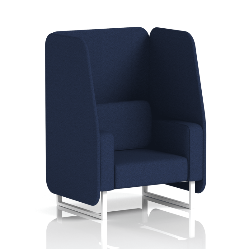 Brixworth Open Booth With White Legs in Single Tone - Image 21