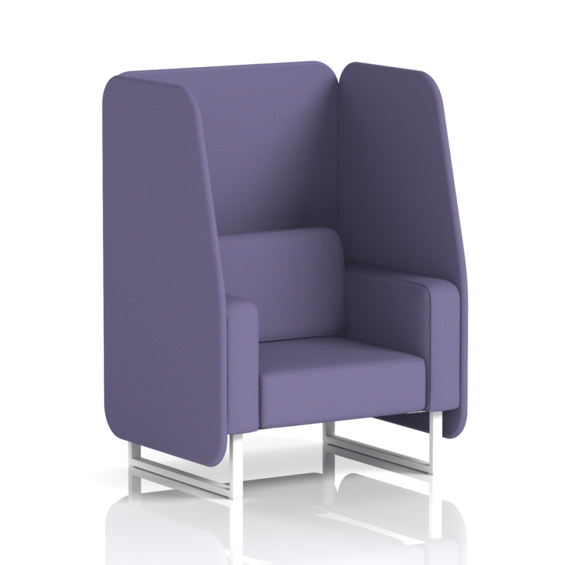 Brixworth Open Booth With White Legs in Single Tone - Image 23