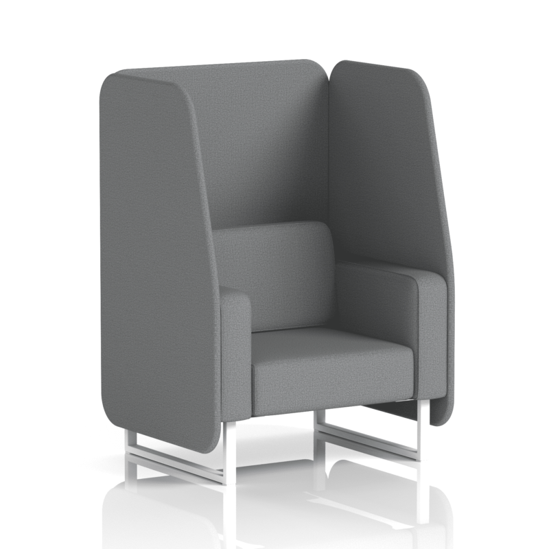 Brixworth Open Booth With White Legs in Single Tone - Image 24