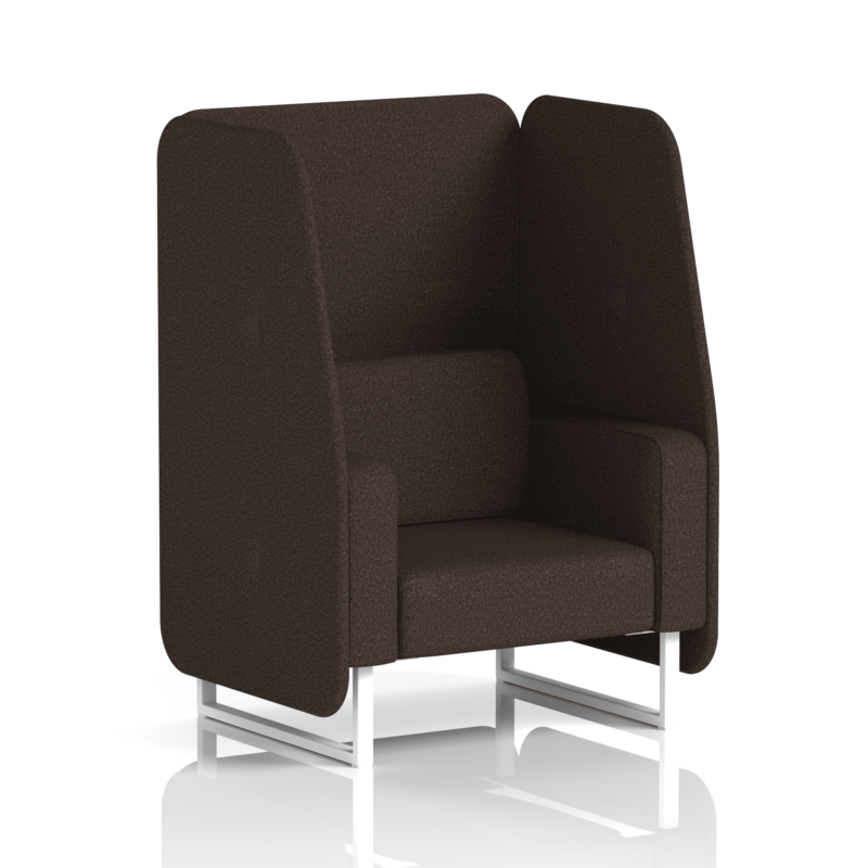 Brixworth Open Booth With White Legs in Single Tone - Image 25