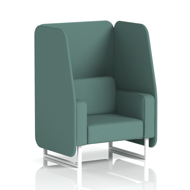 Brixworth Open Booth With White Legs in Single Tone - Image 26