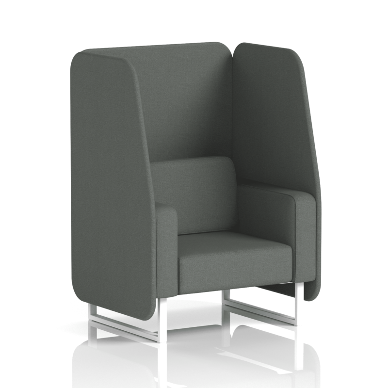Brixworth Open Booth With White Legs in Single Tone - Image 27