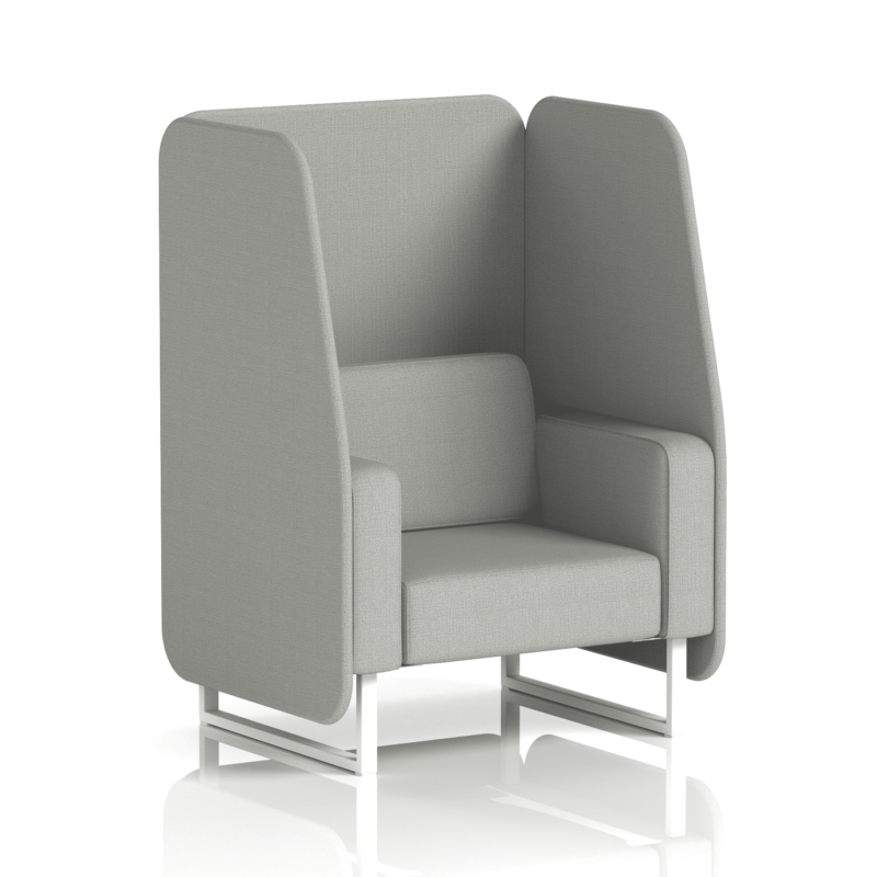 Brixworth Open Booth With White Legs in Single Tone - Image 29