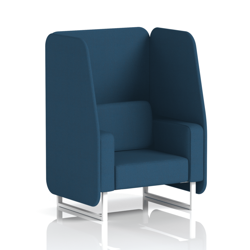 Brixworth Open Booth With White Legs in Single Tone - Image 30